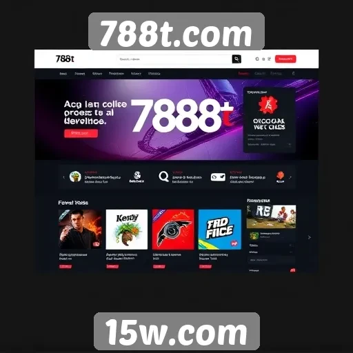 Análise da interface de usuário do site 788t.com